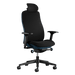 En Herman Miller Vantum Gaming Chair i Nightfall marinblått sett framifrån.